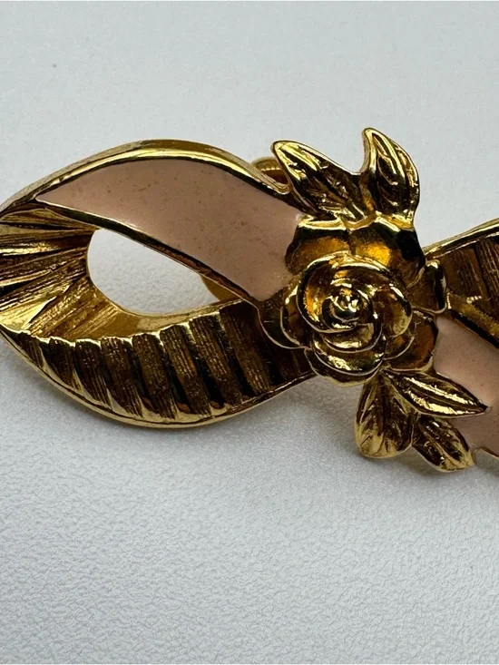 Vintage 1994 Avon "Pink Ribbon" Brooch Pin Breast Cancer Awareness - Picture 6 of 6